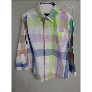 Crewcuts Boys Button-Up Shirt Size 4–5 Preppy Spring